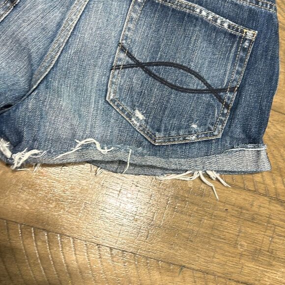 Abercrombie & Fitch high waist distressed jean shorts size 2 - Picture 7 of 11